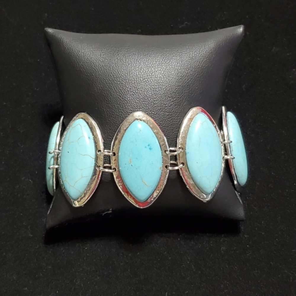 Bracelet Howlite Stone & Silver